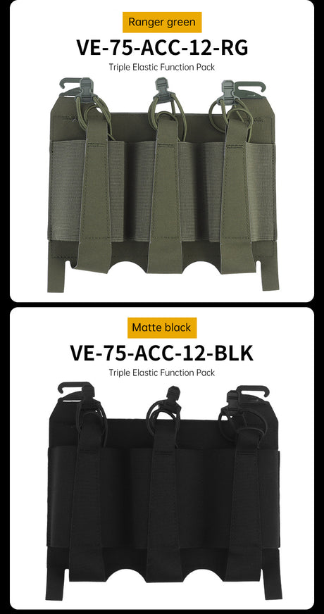 Outdoor 5.56 Triple Magazine Pouches Tactical Pouch Molle Mag Pouch for Hunting Vest - V.I.P Digital Presence