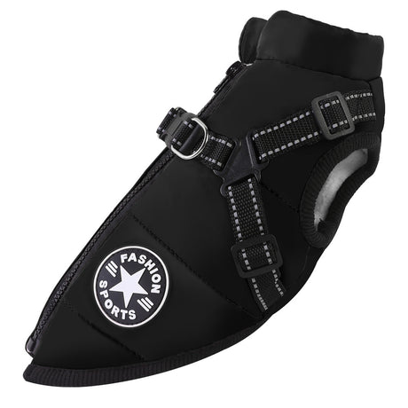 Pet clothing waterproof and warm dog cotton coat winter skiing suit chest and back integrated cotton vest - V.I.P Digital Presence