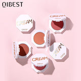 QIBEST Velvet Blush Cream Moist And Delicate Natural Repairing Rouge Cream Blush Powder Cream Is Easy To Color - V.I.P Digital Presence