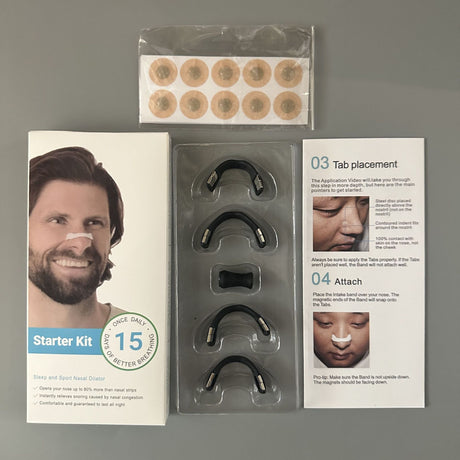 15Pairs Magnetic Nasal Strips Nasal Breathing Dilators Kits Increase Air Intake Improve Sleeping Reduce Snoring for Nighttime - V.I.P Digital Presence