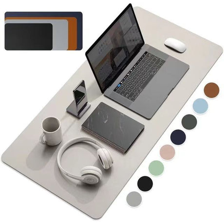 1 Pcs Large Size 60*30mm Office Desk Protector Mat PU Leather Waterproof Mouse Pad Desktop Keyboard Desk Pad Gaming Mousepad - V.I.P Digital Presence