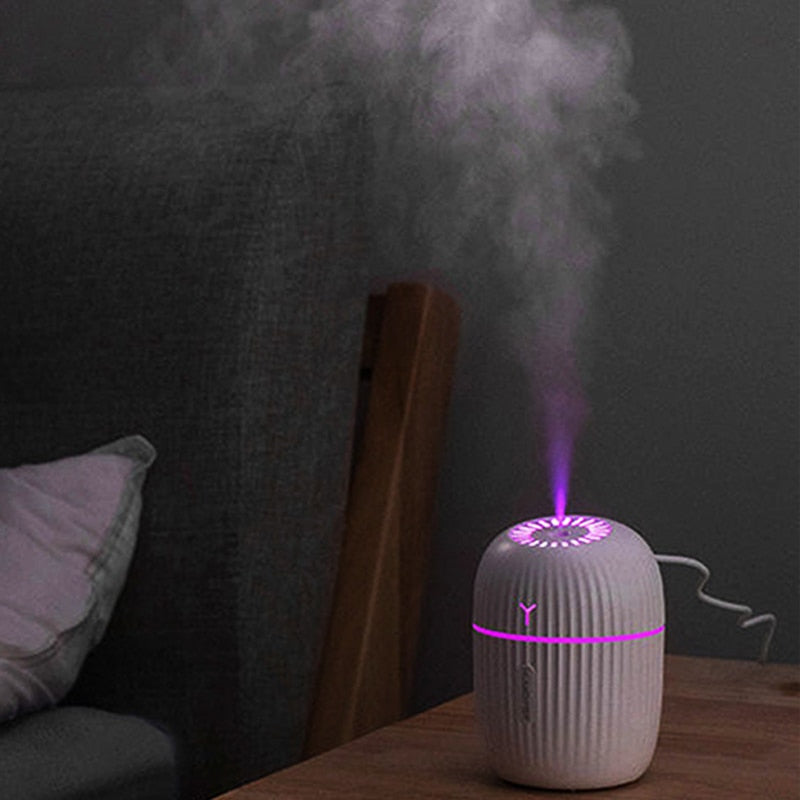 Ultrasonic Air Humidifier Household  Moisturizing Spray Student Dormitory Car Humidification Aromatherap with LED Night Light - V.I.P Digital Presence