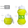 Botella de agua para deportes al aire libre, plegable de silicona para el hogar, creativa, para estudiantes, portátil, a prueba de caídas y fugas, para niños. 