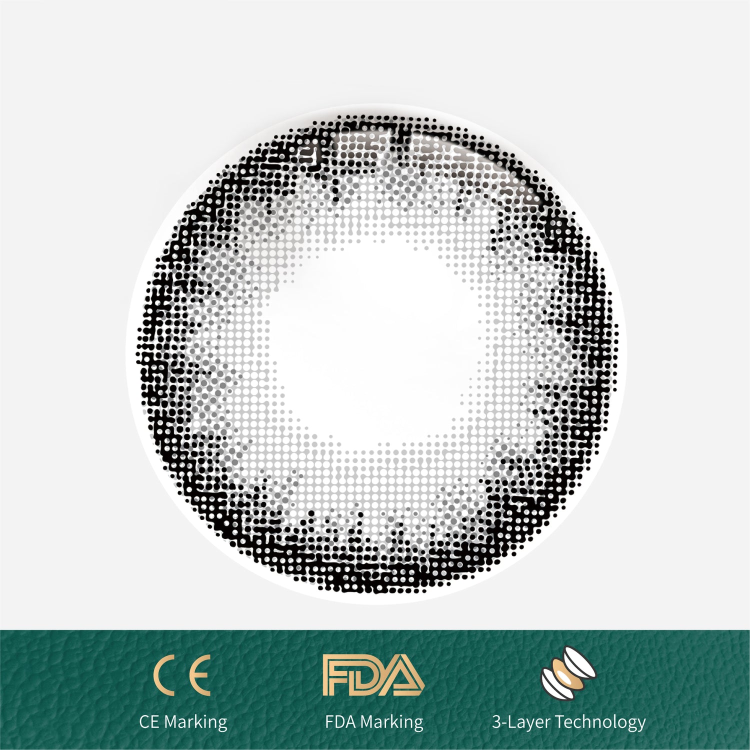 1Pcs FDA Certificate Eyes Beautiful Pupil Colorful Girl Cosplay Contact Lenses Gray(0-600°) - V.I.P Digital Presence