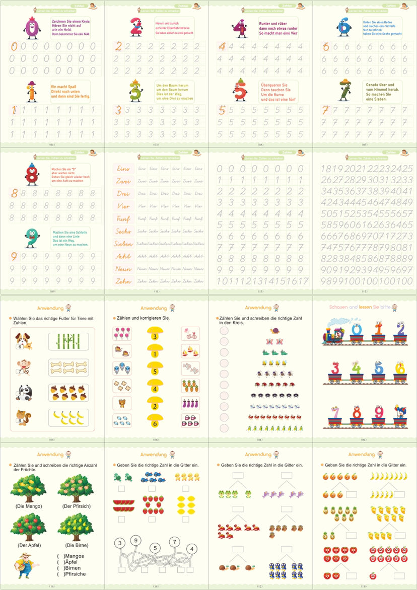 Full English version of calligraphy stickers Children's groove copybook Student hard pen practice copybook Magic writing sticker - V.I.P Digital Presence