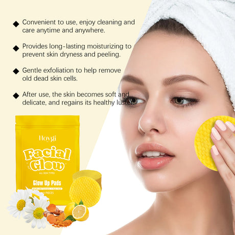 Turmeric Cleansing Pad Gently Cleanses Facial Skin, Improves Dull Skin, Cleanses, Soothes And Nourishes - V.I.P Digital Presence