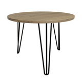 27.56'' Round Nesting Coffee Table Set of 2, Circular Nesting End Table Set  Sturdy Metal Base for Living Room, bedroom, Brown - V.I.P Digital Presence