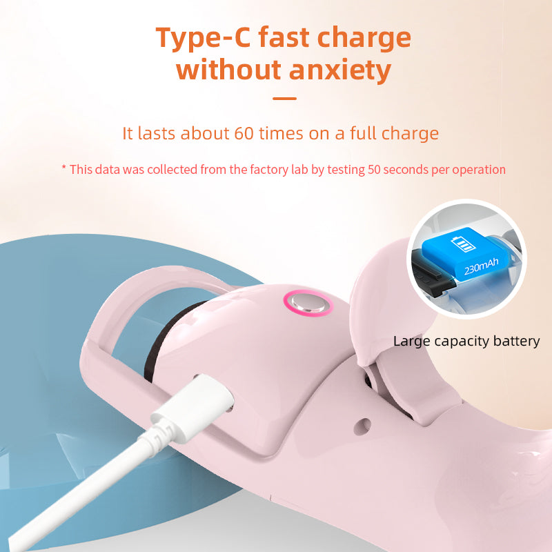 Electric eyelash curler three temperature rechargeable eyelash curler portable compact heating eyelash curler - V.I.P Digital Presence