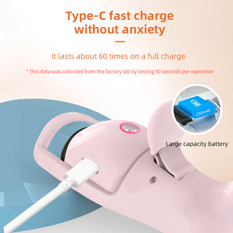 Electric eyelash curler three temperature rechargeable eyelash curler portable compact heating eyelash curler - V.I.P Digital Presence