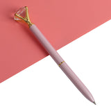 21Color Kawaii Ballpoint Pen Big Gem Metal Ball Pen With Large Diamond Blue And Black Magical Pen Fashion School Office Supplies - V.I.P Digital Presence