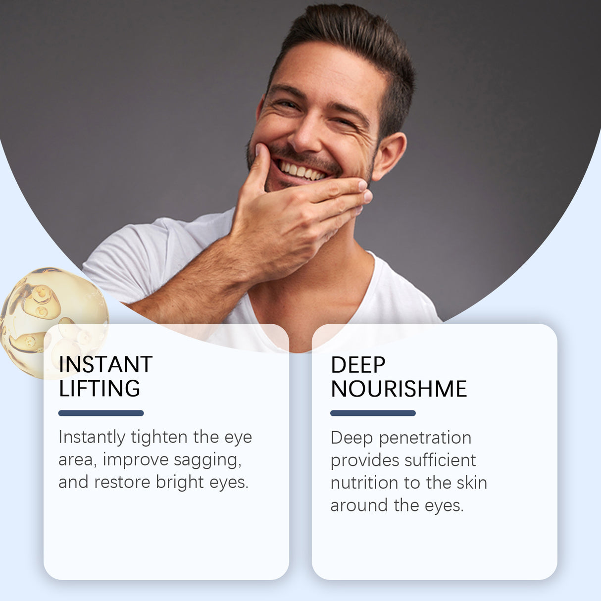 Men's Multi-Effect Light Line Eye Cream Hydrates, Reduces Eye Bags And Improves Fine Line Repair Cream