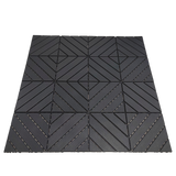 Plastic tiles, 36 pieces, 12 inches x 12 inches waterproof outdoor terrace tiles with reinforced drainage design, gray - V.I.P Digital Presence