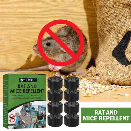 Yegbong 8pcs mice repellant mouse repelling pills car body kitchen office bedroom warehouse sewer pipe rat and mice repellent - V.I.P Digital Presence