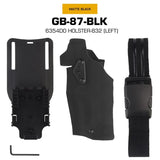 6354DO Left - handed Tactical Pistol Glock 17 Holster with X300U - A QLS Adapter, Leg Shroud, Drop, and MHA Leg Strap Kit - V.I.P Digital Presence