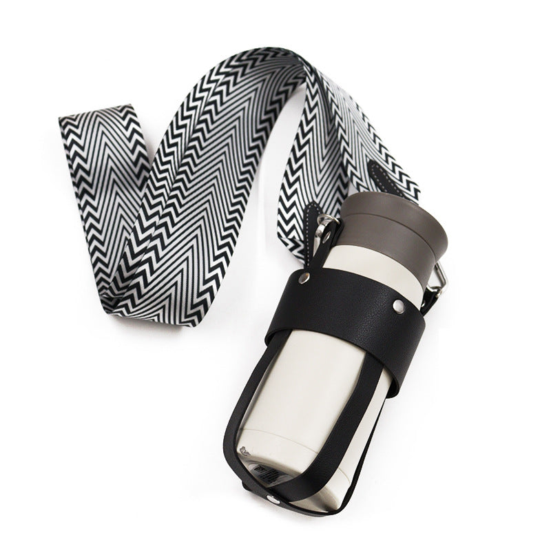 Outdoor insulated cup diagonal cup cover detachable woven shoulder strap bottle cover stainless steel kettle cover - V.I.P Digital Presence