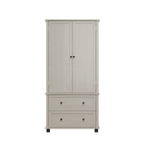 70 inch high kitchen pantry storage cabinet with 2 drawers and 3 shelves, large storage cabinet (antique white) - V.I.P Digital Presence