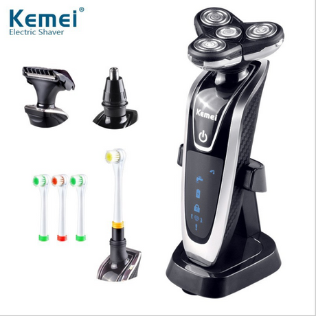 Kemei 3D Men's Electric Shaver Beard Trimmer Rechargeable waterproof 4 blade shaver Razor for Men Shaving Machine - V.I.P Digital Presence