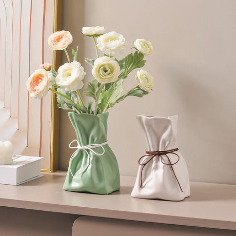 Resin Vase for Living Room and Dining Table, Flower Arrangement Decorative Piece with Elegant Style - V.I.P Digital Presence