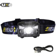 CREE 5W LED Body Motion Sensor Headlamp Mini Headlight Rechargeable Outdoor Camping Flashlight Head Torch Lamp With USB Charging - V.I.P Digital Presence