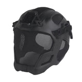 Lightweight EVA tactical helmet for hunting, airsoft, etc. Steel mesh mask included, good for cosplay. - V.I.P Digital Presence