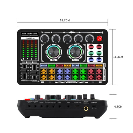 F999  Mixer Podcast Sound Board Live Sound Card for Live Recording Home KTV - V.I.P Digital Presence