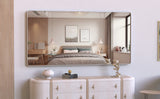 Large bathroom mirror with movable tray wall mounted mirror, vertically and horizontally suspended aluminum frame wall mounted m - V.I.P Digital Presence