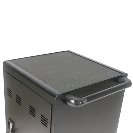 Mobile Charging Cart and Cabinet for Tablets Laptops 30-Device With Combination Lock--Black - V.I.P Digital Presence