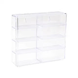 1:64 Acrylic Car Display Box – 8-grid, dustproof, stackable, transparent. Fits Hot Wheels. - V.I.P Digital Presence