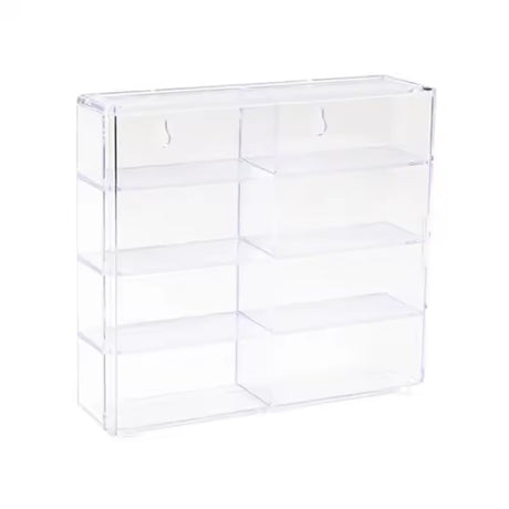 1:64 Acrylic Car Display Box – 8-grid, dustproof, stackable, transparent. Fits Hot Wheels. - V.I.P Digital Presence
