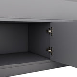 Twin Size Captain Platform Bed Frame with Storage Bookcases and Shelves,Four Drawers, Gray - V.I.P Digital Presence