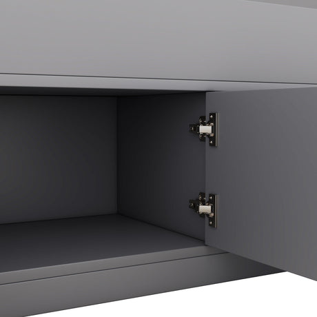 Twin Size Captain Platform Bed Frame with Storage Bookcases and Shelves,Four Drawers, Gray - V.I.P Digital Presence