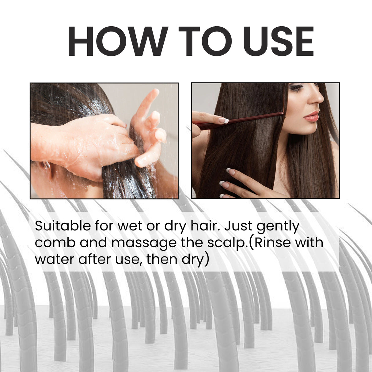 Hair Care Comb Scalp Massage Treatment Dry Hair Smooth No Tangles Hair Care Comb - V.I.P Digital Presence