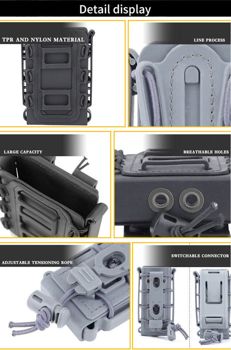 Live CS Tactical Waist Hanging Box 5.56&7.62 Elastic Scorpion Quick Pull Outdoor Multi purpose Kit - V.I.P Digital Presence