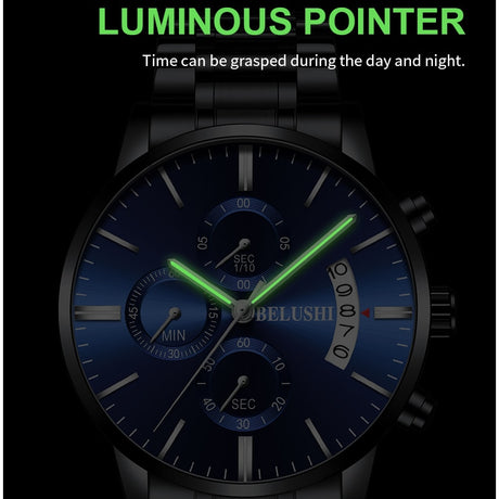 Men's Watch Luxury Brand BELUSHI High-end Man Business Casual Watches Mens Waterproof Sports Quartz Wristwatch relogio masculino - V.I.P Digital Presence