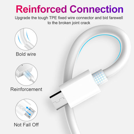 2A 1-meter Micro Android data cable supports fast charging power cable V8/MIRCO charging cable - V.I.P Digital Presence
