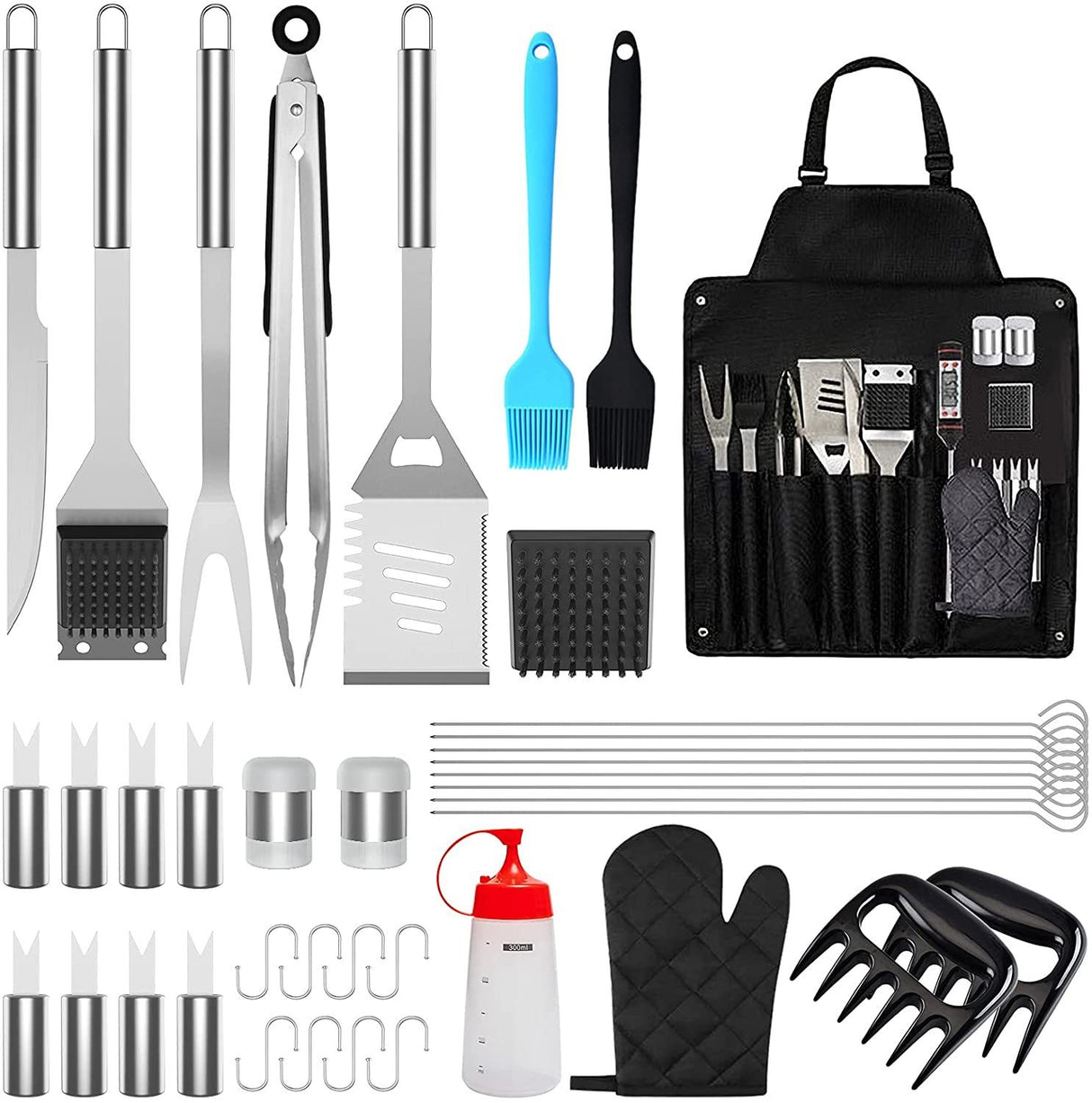 Apron Bakeware Juego de 39 utensilios para barbacoa y parrilla Utensilios para hornear