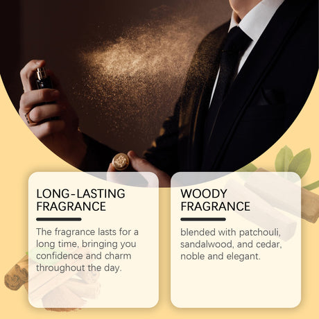 Men's Perfume, Long Lasting Light Fragrance Wood Fragrance Fresh Natural Release Men's Charm Perfume - V.I.P Digital Presence
