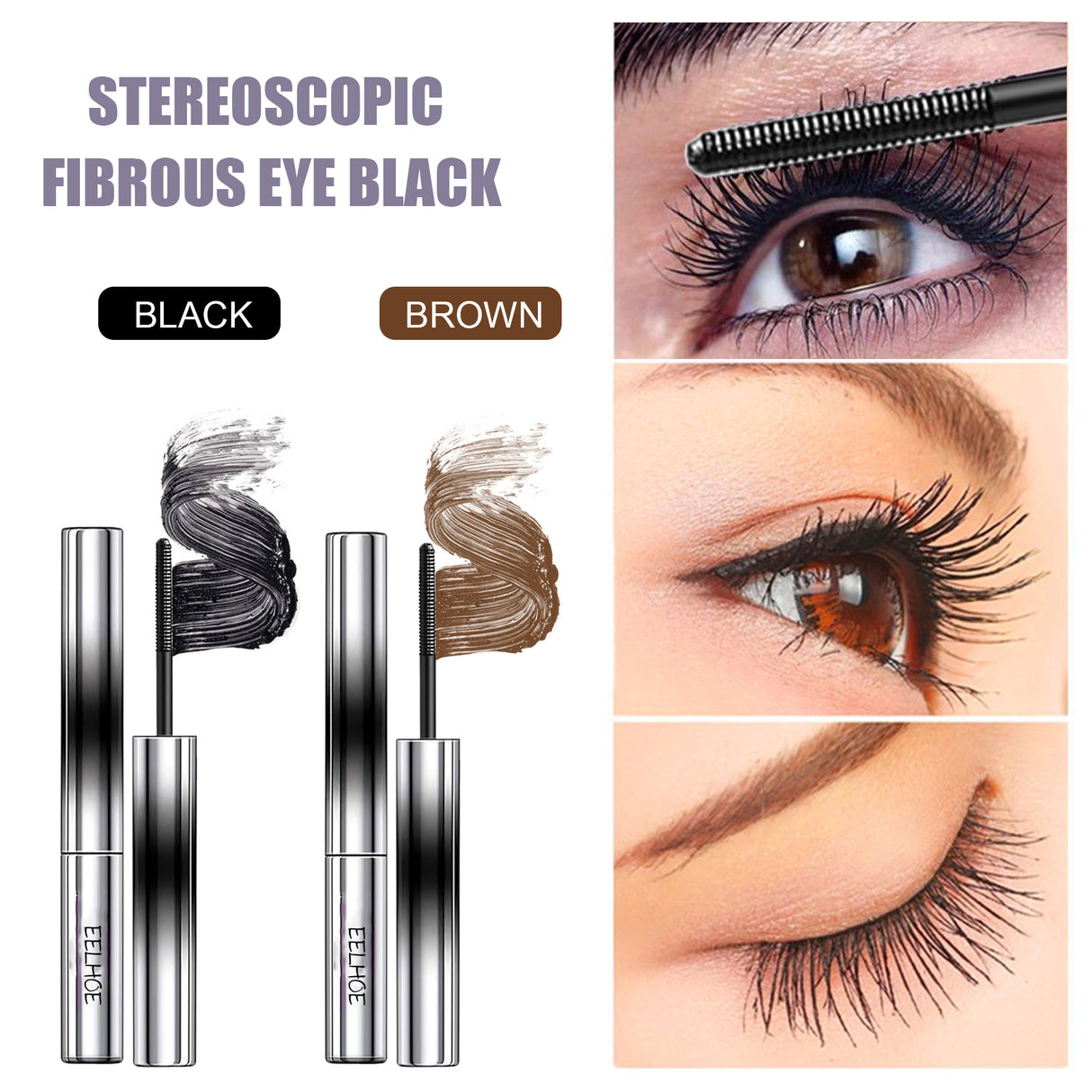Curl Your Mascara, Eyelashes Black Beautiful Natural Thick Sweat-Proof, Not Smudgy, Not Makeup Off Slim Long - V.I.P Digital Presence