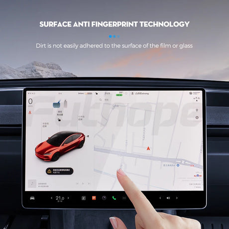 Futhope Tempered Glass Screen Protector For Tesla Model 3 Highland Y 2021-2024 Matte Glare HD Center Control Film Protection - V.I.P Digital Presence