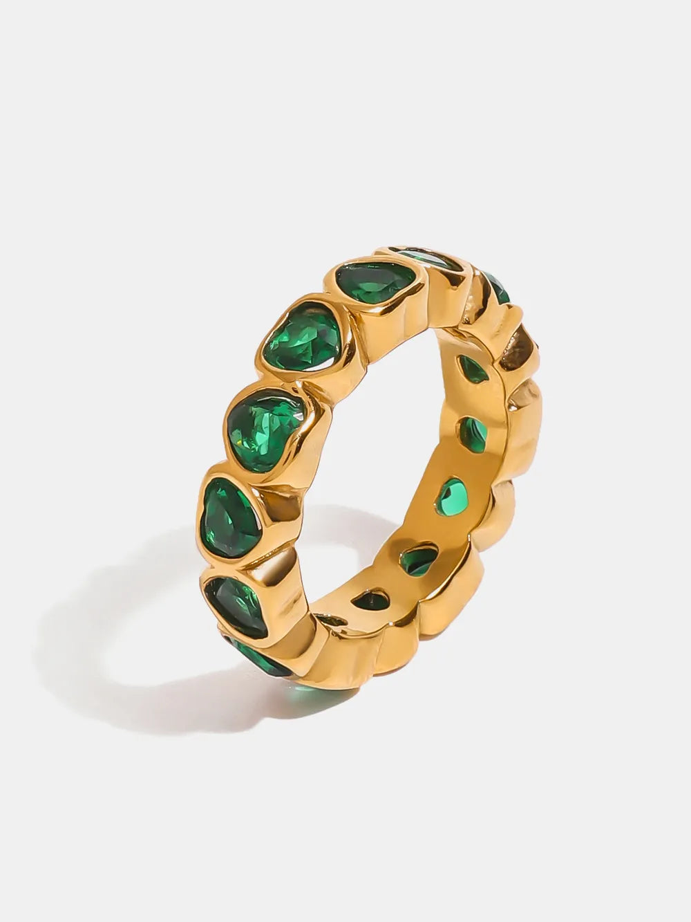 18K Gold-Plated Inlaid Zircon Ring - V.I.P Digital Presence