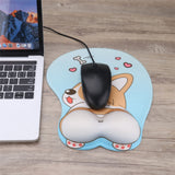 Lovely Corgi Non Slip Silica Gel Wrist Rest Mouse Pad Wrist Support Computer Ergonomic Mouse Mat Comfortable - V.I.P Digital Presence