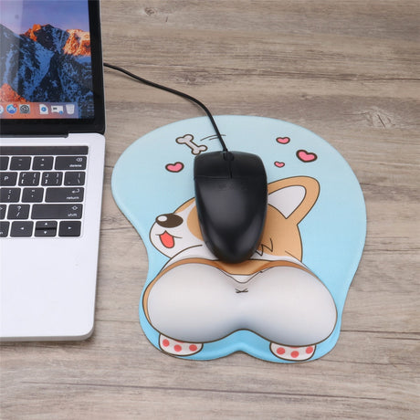 Lovely Corgi Non Slip Silica Gel Wrist Rest Mouse Pad Wrist Support Computer Ergonomic Mouse Mat Comfortable - V.I.P Digital Presence