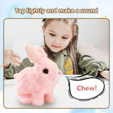 2025 Upgraded Interactive Bunny Toy. Hops, walks, talks, shakes ears. Plush Gift for Kids (Grey). - V.I.P Digital Presence