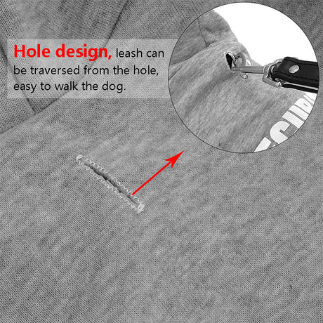 New pet hoodie, outerwear, Security printed hoodie, dog clothing for autumn and winter - V.I.P Digital Presence