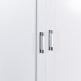 Tall Bathroom Storage Cabinet, Cabinet with Two Doors and Drawers, Adjustable Shelf, MDF Board, White - V.I.P Digital Presence