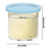 4-Pack Replacement Containers & Lids for Nin-ja Creami Deluxe Pints, 16oz, Compatible with NC299AMZ & NC300s, Original Grey - V.I.P Digital Presence