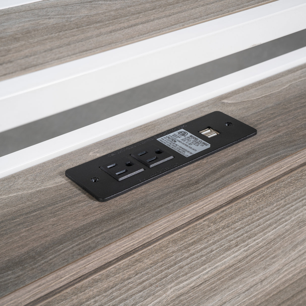 Queen Size Metal Platform Bed Frame with Trundle, USB Ports and Slat Support ,No Box Spring Needed White - V.I.P Digital Presence