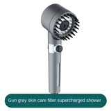 Supercharged Filter Spray Three-Speed Shower Nozzle Shower Shower Head Handheld Faucet - V.I.P Digital Presence