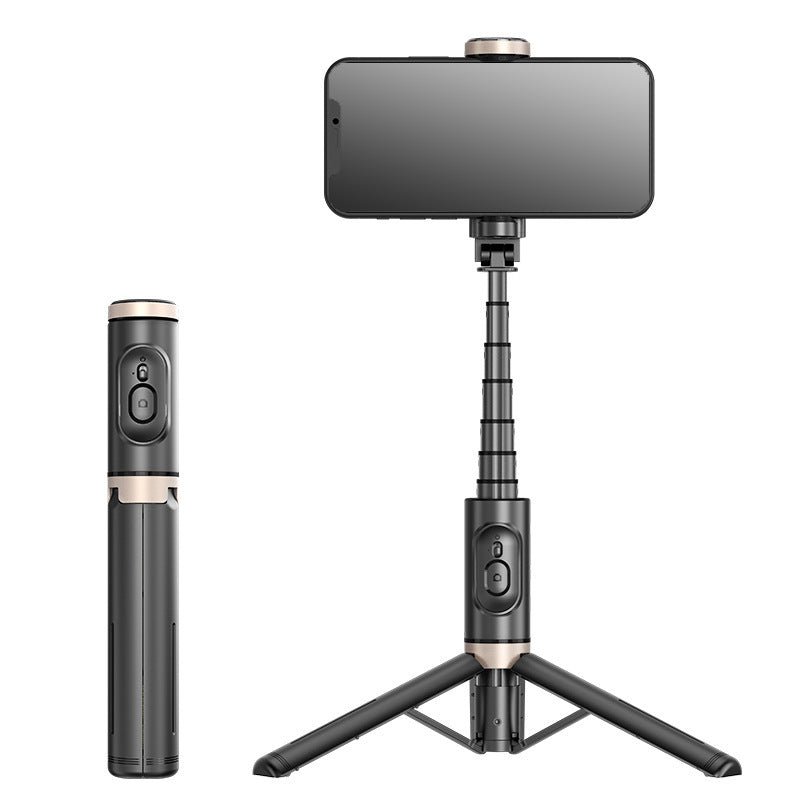 Mobile Phone Bluetooth Selfie Stick with Rotating Fill Light and Hidden Tripod Live Streaming Stand - V.I.P Digital Presence