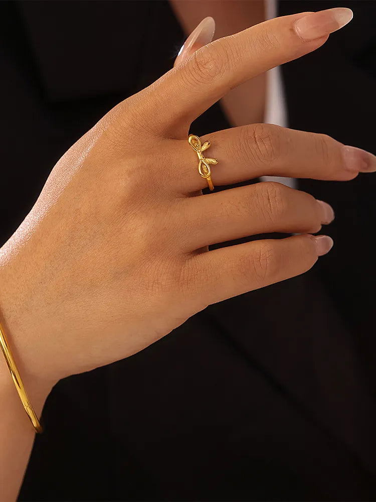 Bow ring stainless steel ins style jewelry - V.I.P Digital Presence